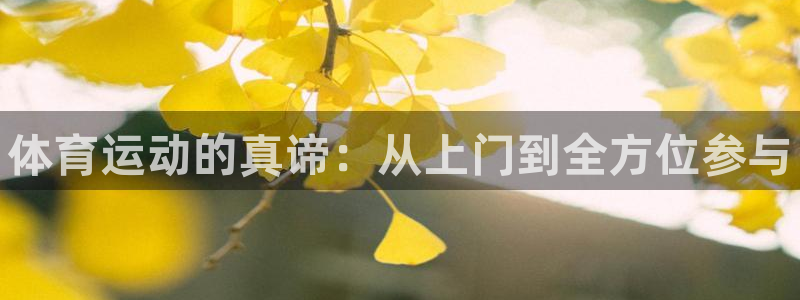 凯发官网下载招商电话地址查询:体育运动的真谛:从上门到全方位